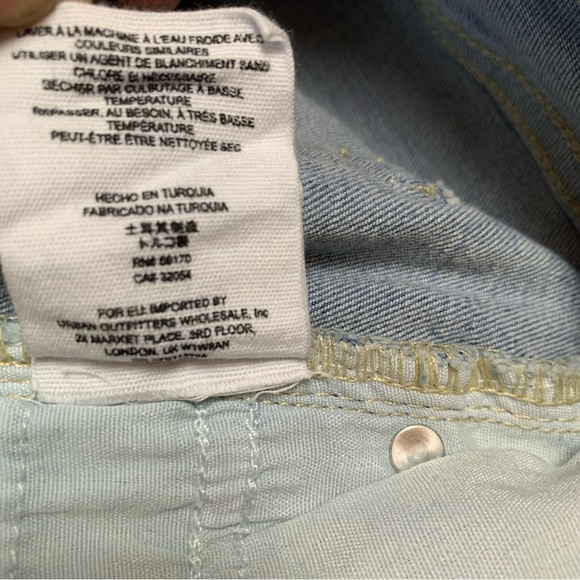 Free People sz 27 Boho Great Heights Frayed Skinny High Rise Crop Jeans - Picture 8 of 8